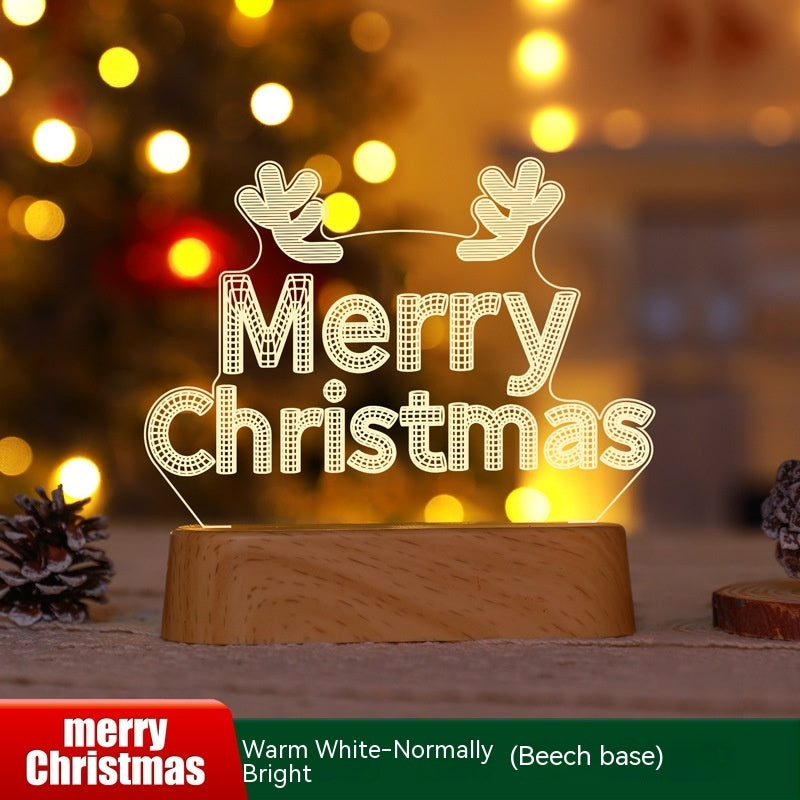 Christmas Decoration 3D Lamp Acrylic LED Night Lights New Year Valentines Day Christmas Kids Gift Christmas Ornaments Christmas Decoration 3D Lamp Acrylic LED Night Lights New Year Valentines Day Christmas Kids Gift Christmas Ornaments
